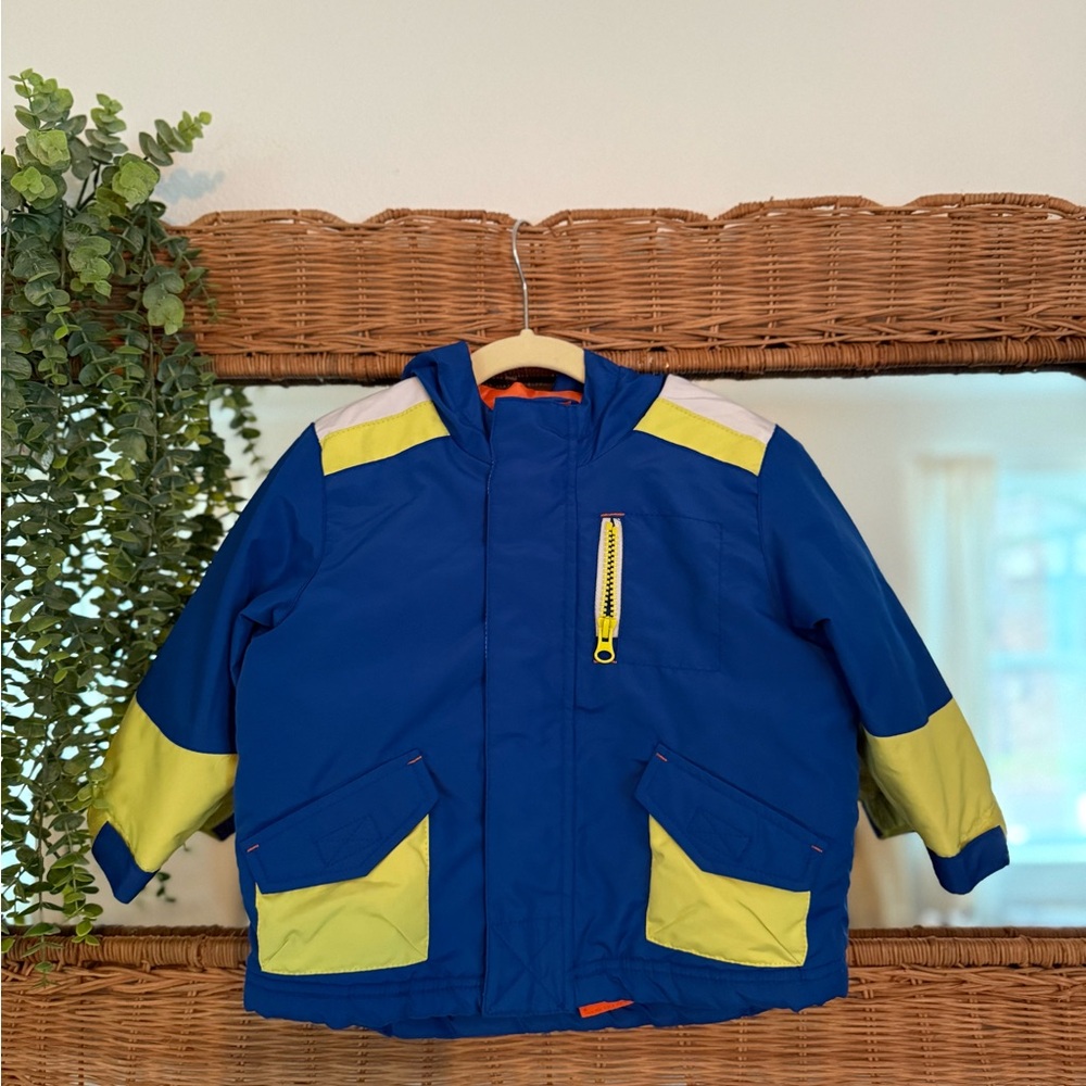 Old Navy Blue Jacket with Lime Accents for Kids